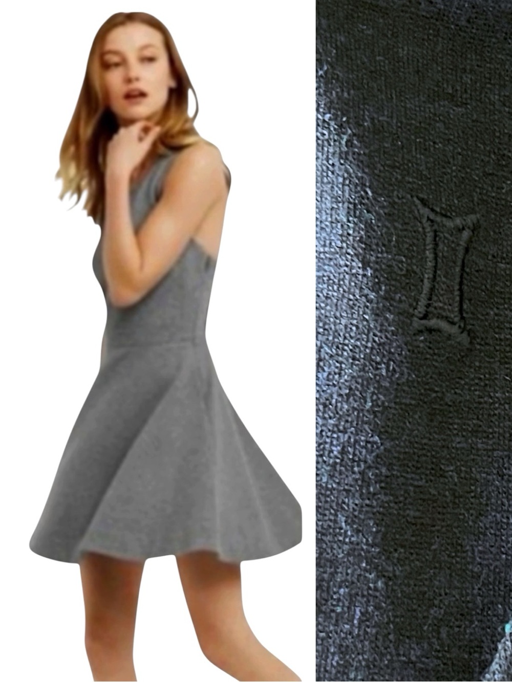 Kit & Ace Dark Navy Racer Back Sleeveless Fit and Flare Dress (XS)
